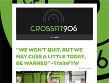 Tablet Screenshot of crossfit906.com